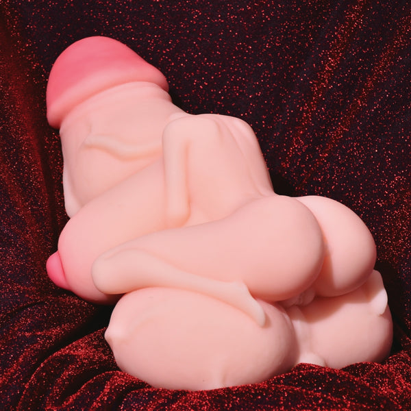 Selene Futanari Sex Doll Torso Realistic TPE 5 Channel Futa Cock Dual Entry Toy LeoSexDoll Selene Futanari Sex Doll Torso Realistic TPE 5 Channel Futa Cock Dual Entry Toy LeoSexDoll
